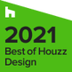 A Best of houzz 2021 award graphic for use on a website.