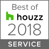 A Best of houzz 2018 award graphic for use on a website.